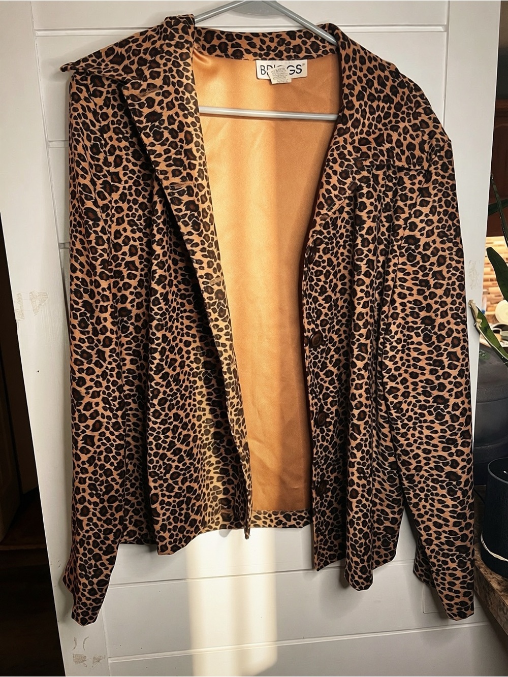 Vintage 90s Briggs Leopard Print Jacket 🐆